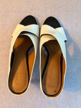Calvin Klein | Shoes | Buy 2 Get 2 Off Calvin Klein White Black Leather ...